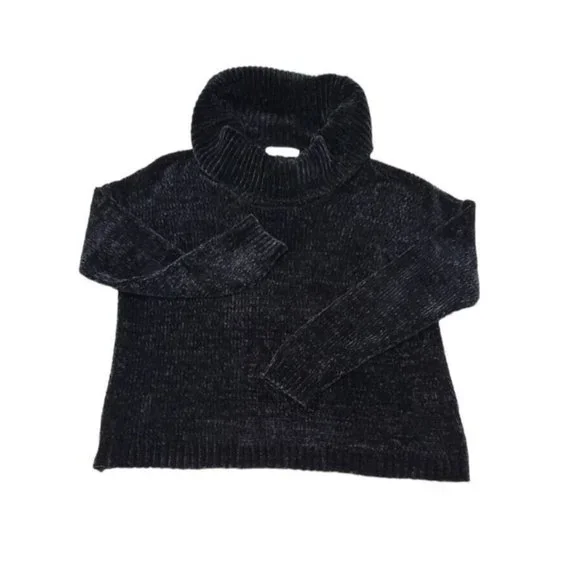 Michael Kors Women's Large Black Long Sleeve Turtleneck Sweater - Picture 1 of 14